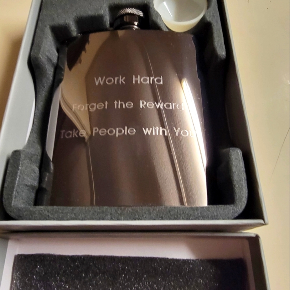 Engraved Stainless Steel Flask